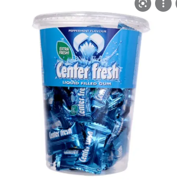 Center Fresh Peppermint Gum - 1 x 88 Pieces