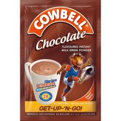 COWBELL CHOCOLATE SACHETS 25G X 100