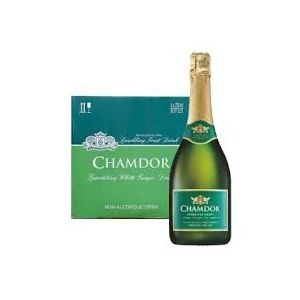 Chamdor Non-Alcoholic Sparkling white grape 750mlx6